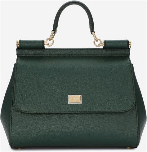 Medium dauphine leather Sicily bag 